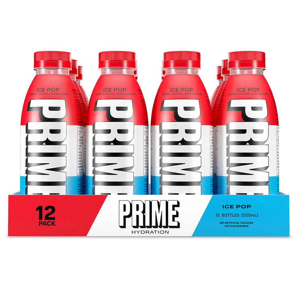 Prime Ice Pop Hydration Drink 500ml (Pack of 12)