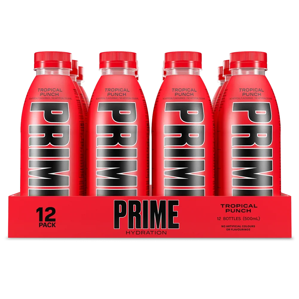 Prime Tropical Punch Hydration Drink - 500ml Pack of 12