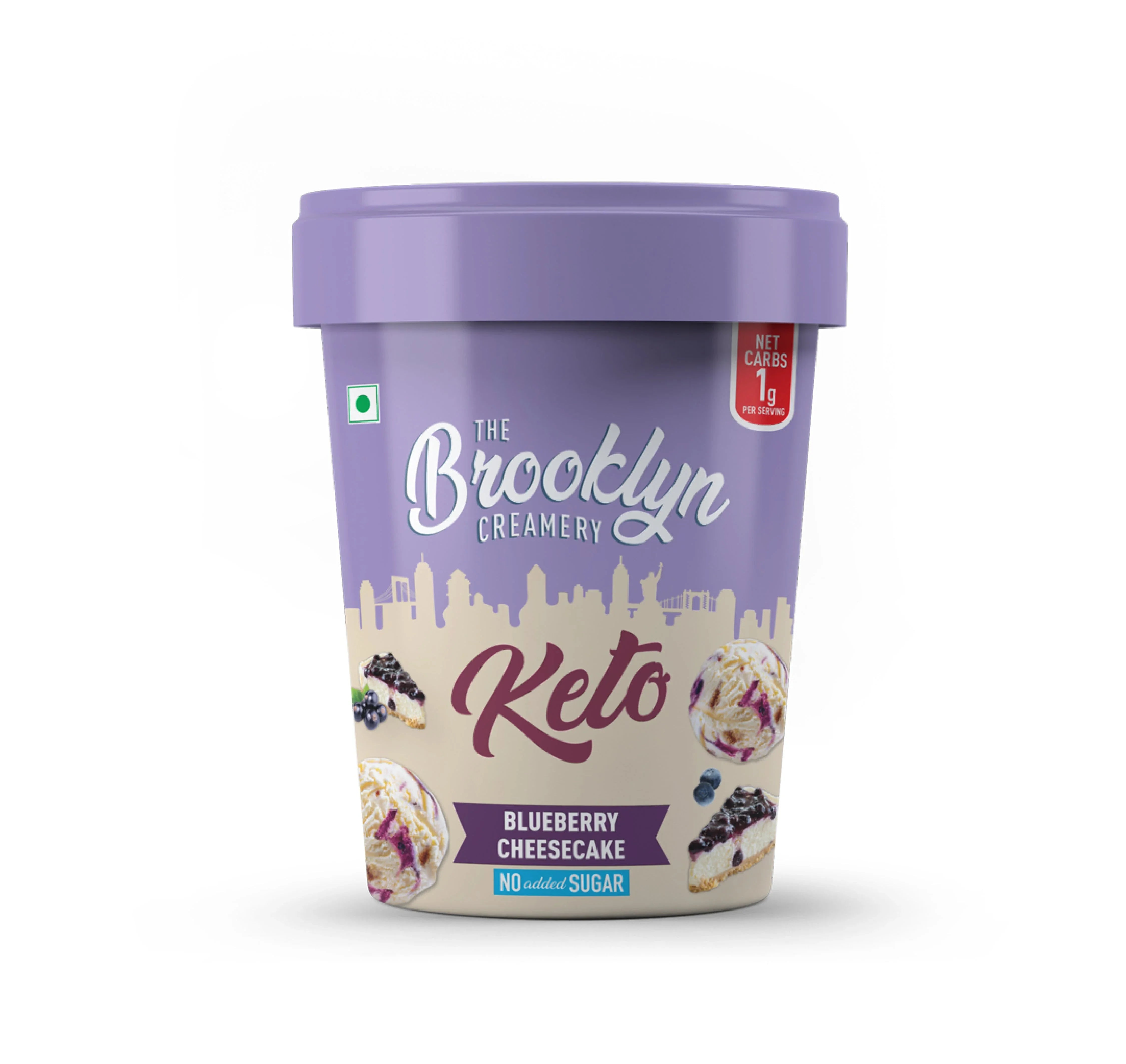 The Brooklyn Creamery Keto Blueberry Cheesecake 450ml