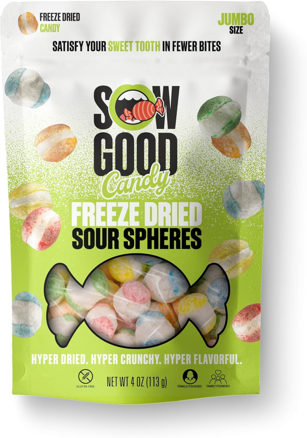Sow Good Freeze Dried Sour Spheres Candy 113g
