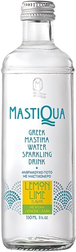 Mastiqua Greek Lemon Lime Sparkling Drink 330ml