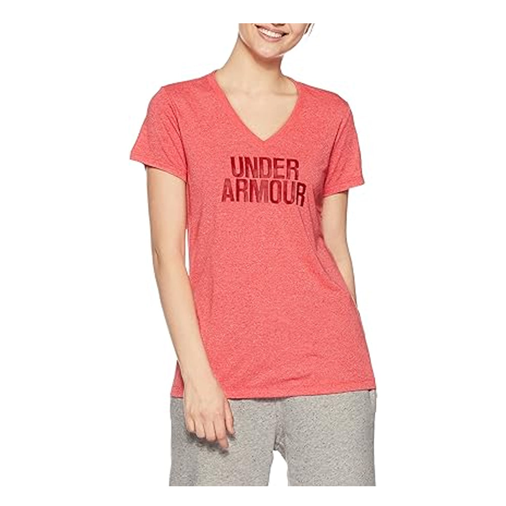 Under Armour - Threadborne Train Wordmark V-Neck - Twist