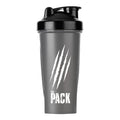 The Pack - Shaker Bottle - Black Transparent