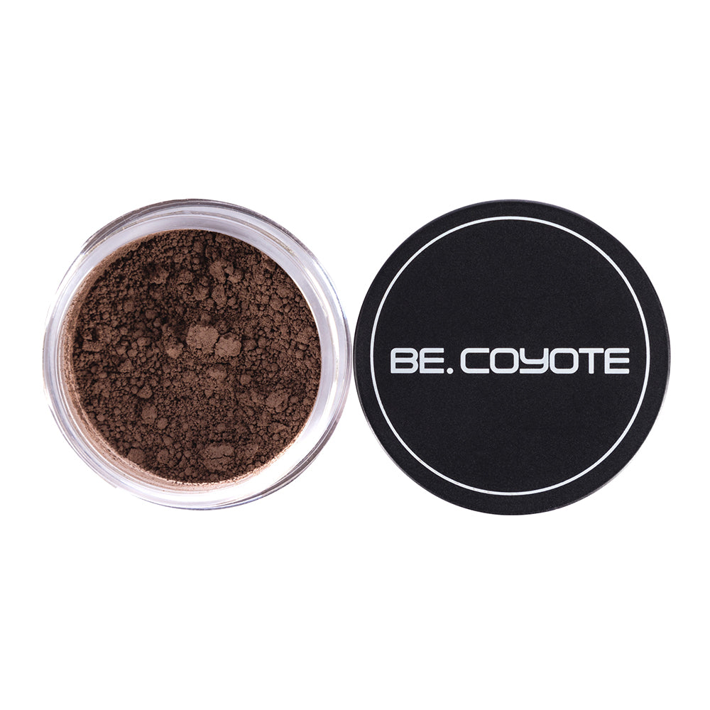 Be Coyote Brow Dust + Angled Liner/Brow Brush Vegan Makeup 1.5g