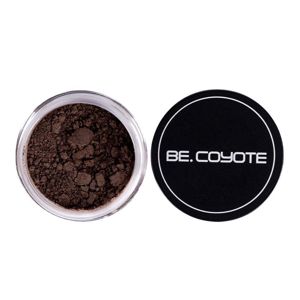 Be Coyote Brow Dust + Angled Liner/Brow Brush Vegan Makeup 1.5g