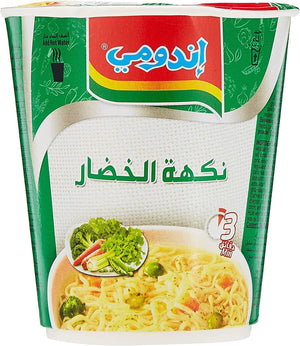 Indomie Instant Noodles, Vegetable Flavour with Seasoning Powder and Sauce - 60g Pack of 4