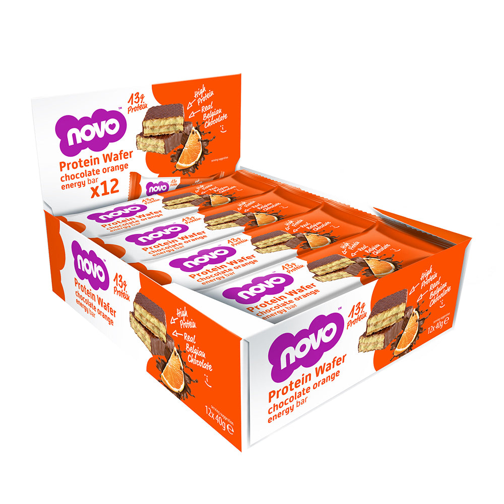 NOVO Nutrition Protein Wafer High Protein Snack Box of 12