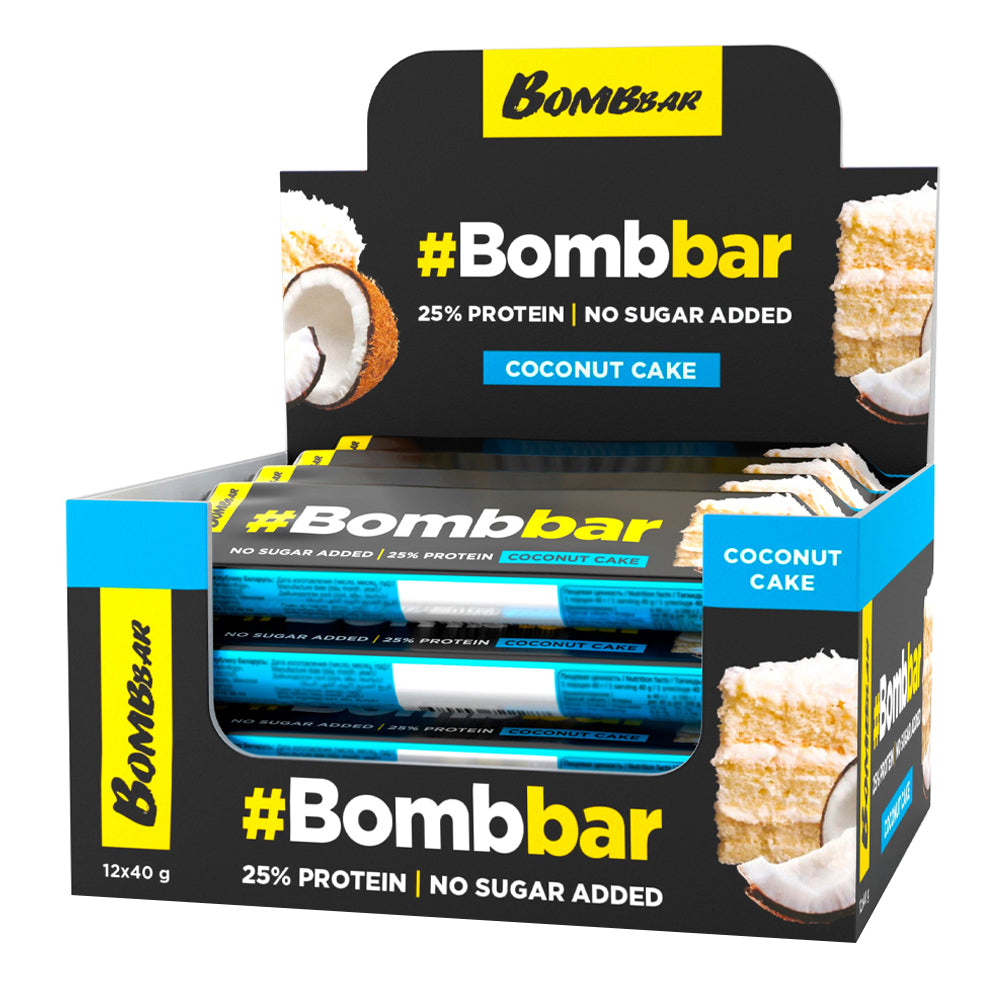 BombBar - Chocolate Covered Protein Bar - Box of 12