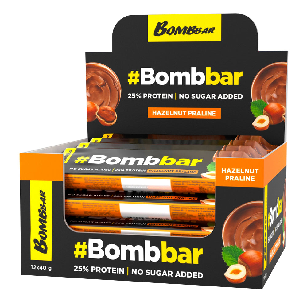 BombBar - Chocolate Covered Protein Bar - Box of 12