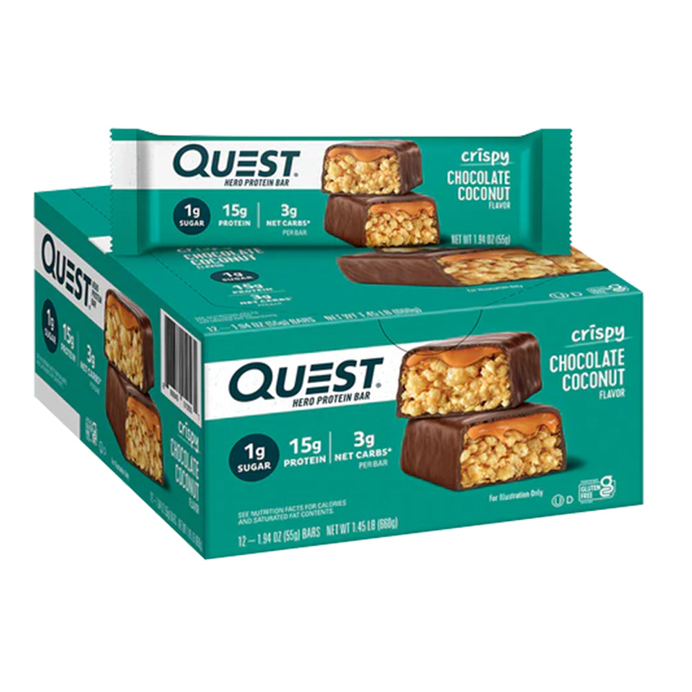 Quest Nutrition - Hero Crispy Protein Bar - Box of 12