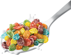 Post Fruity Pebbles Sweetened Rice Breakfast Cereal Gluten Free - 425gm