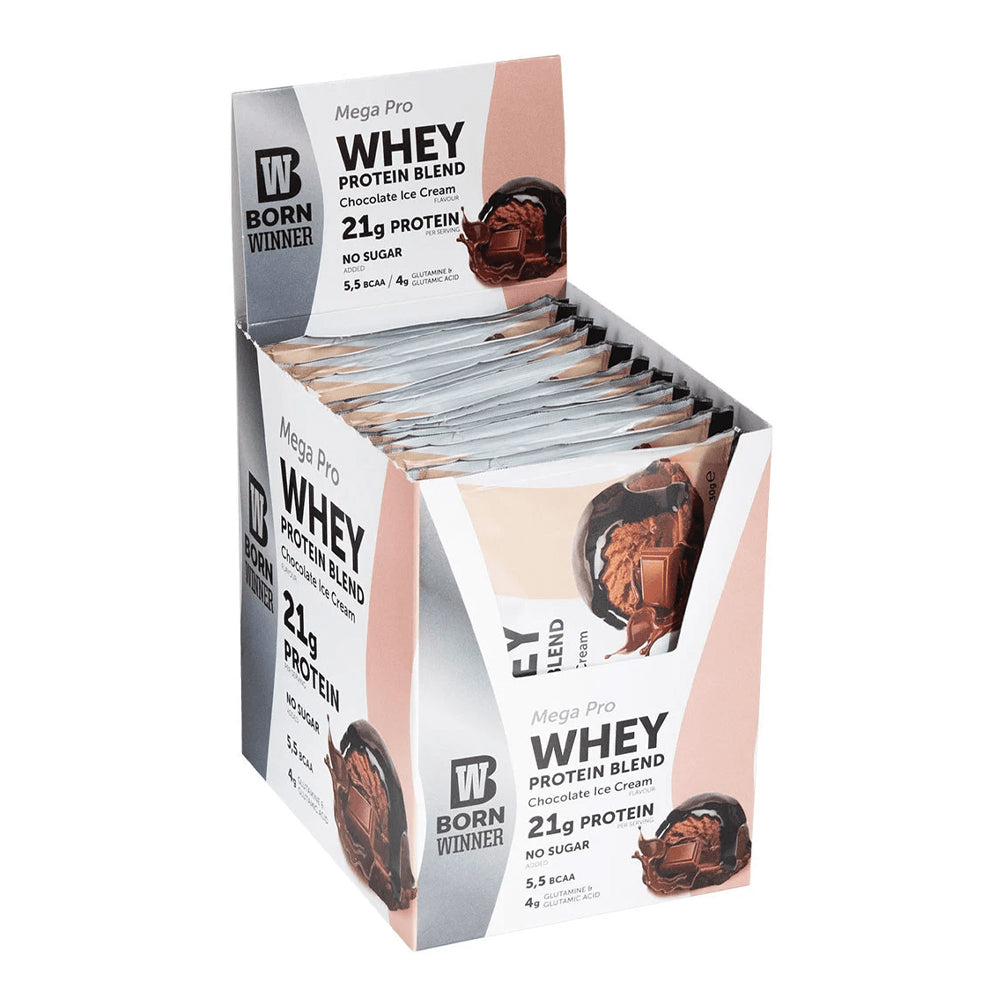Born Winner - Mega Pro Whey Protein Blend Sachet - Box of 12