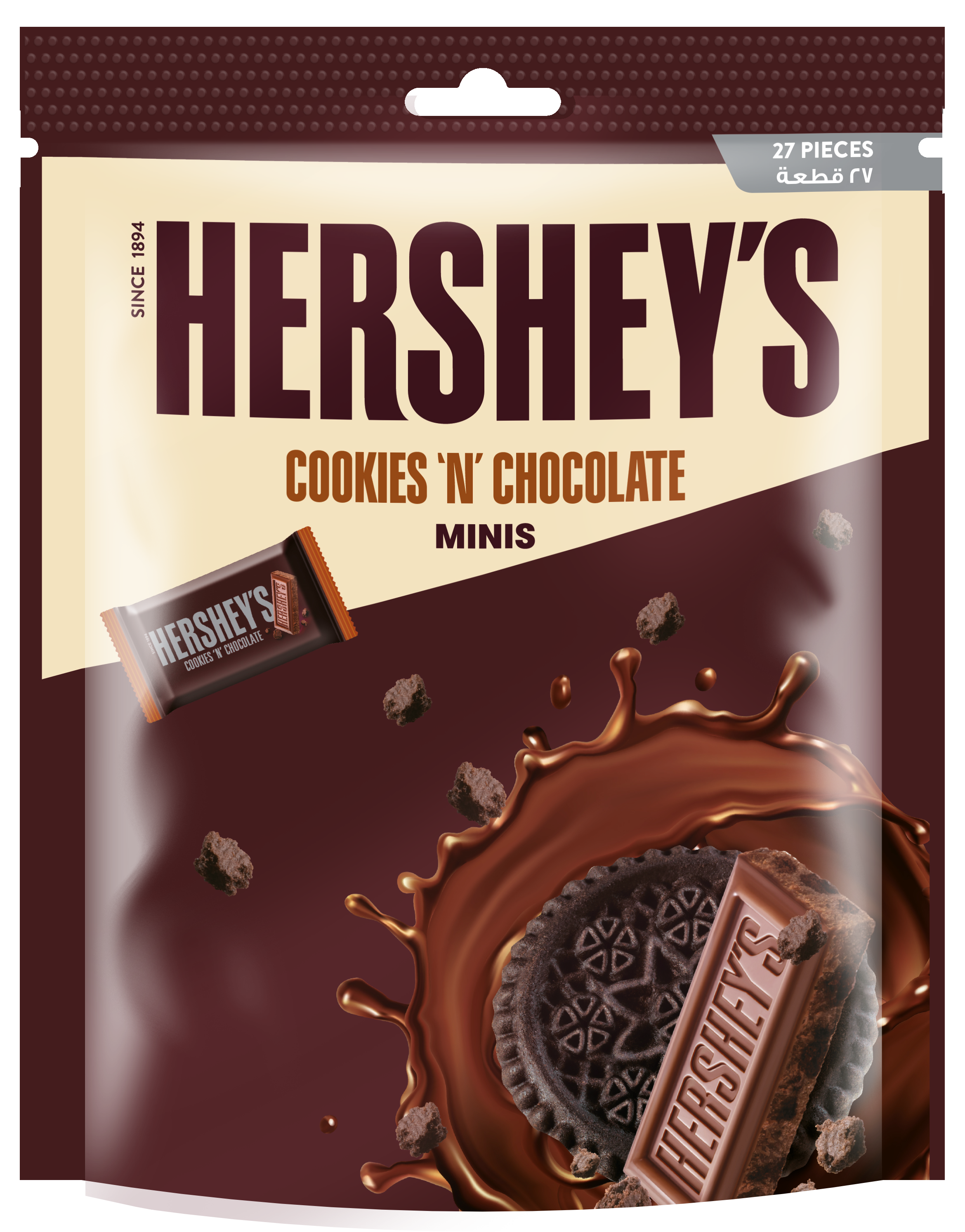 Hershey's Cookies 'N' Chocolates Minis Pouch 140gm