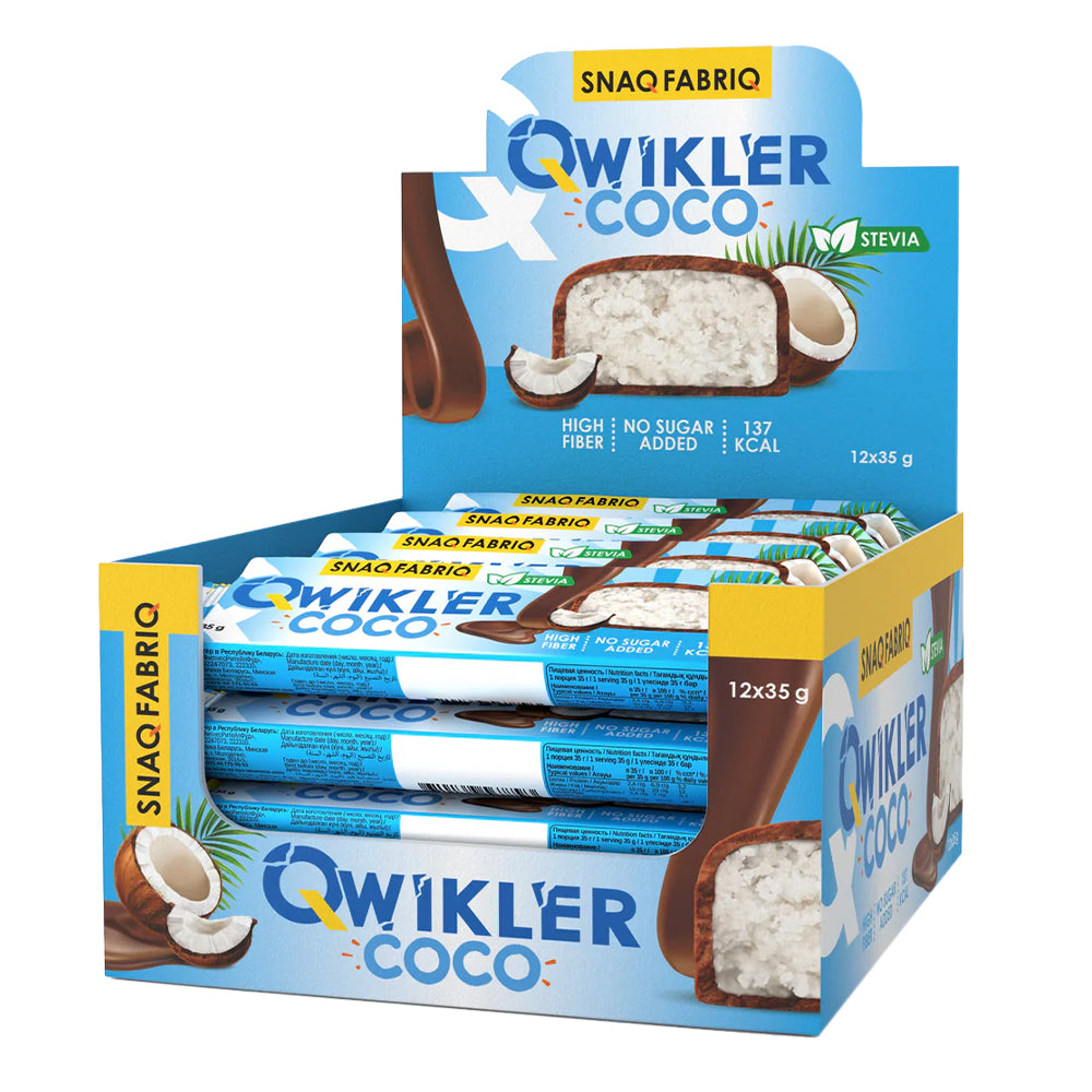 SnaQ FabriQ - QWIKLER Glazed Bar - Box of 12