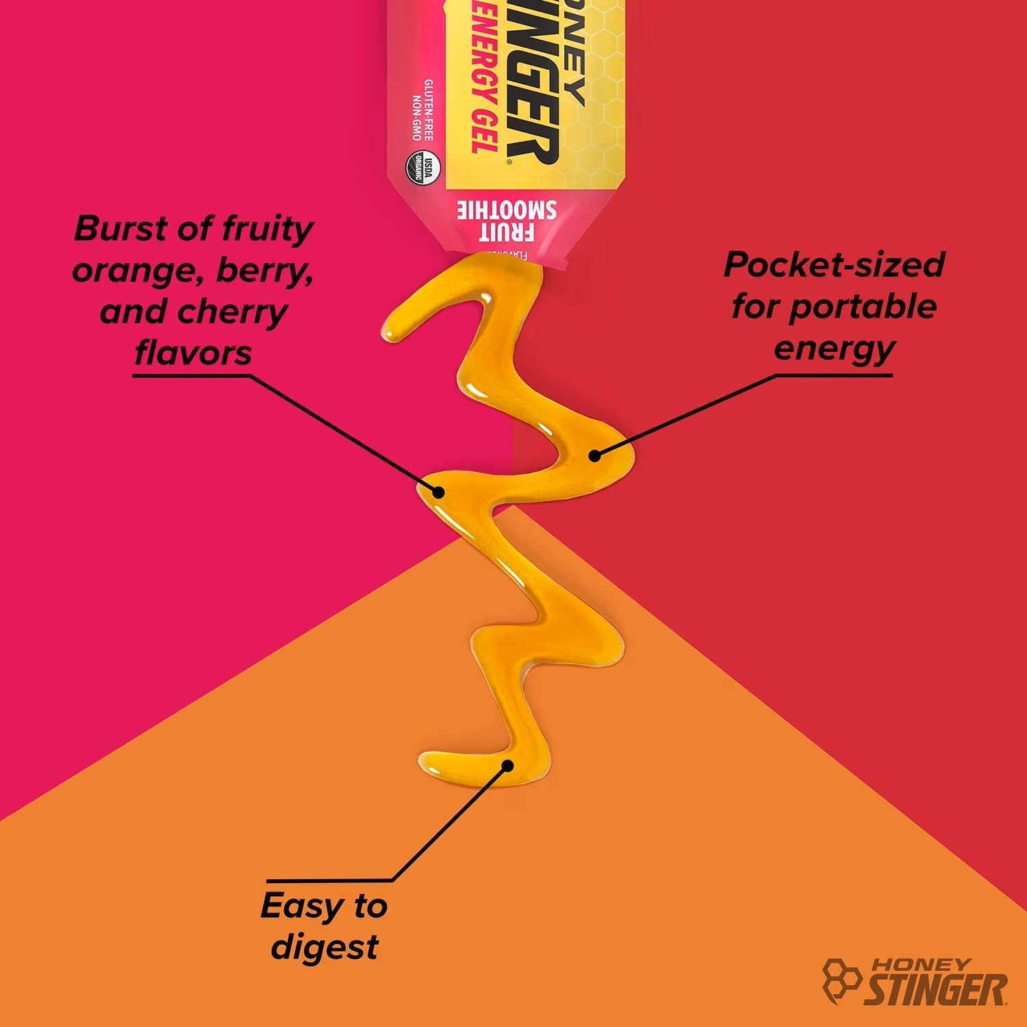 Honey Stinger Gluten Free Fruit Smoothie Energy Gel 31g