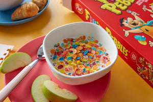 Post Fruity Pebbles Sweetened Rice Breakfast Cereal Gluten Free - 425gm