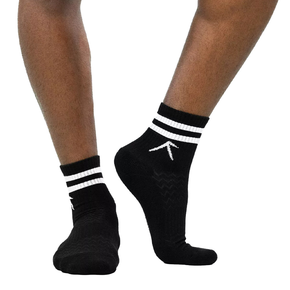 Wizard Athleisure - Unisex Stripes Short Crew Cotton Socks - Pack of 3