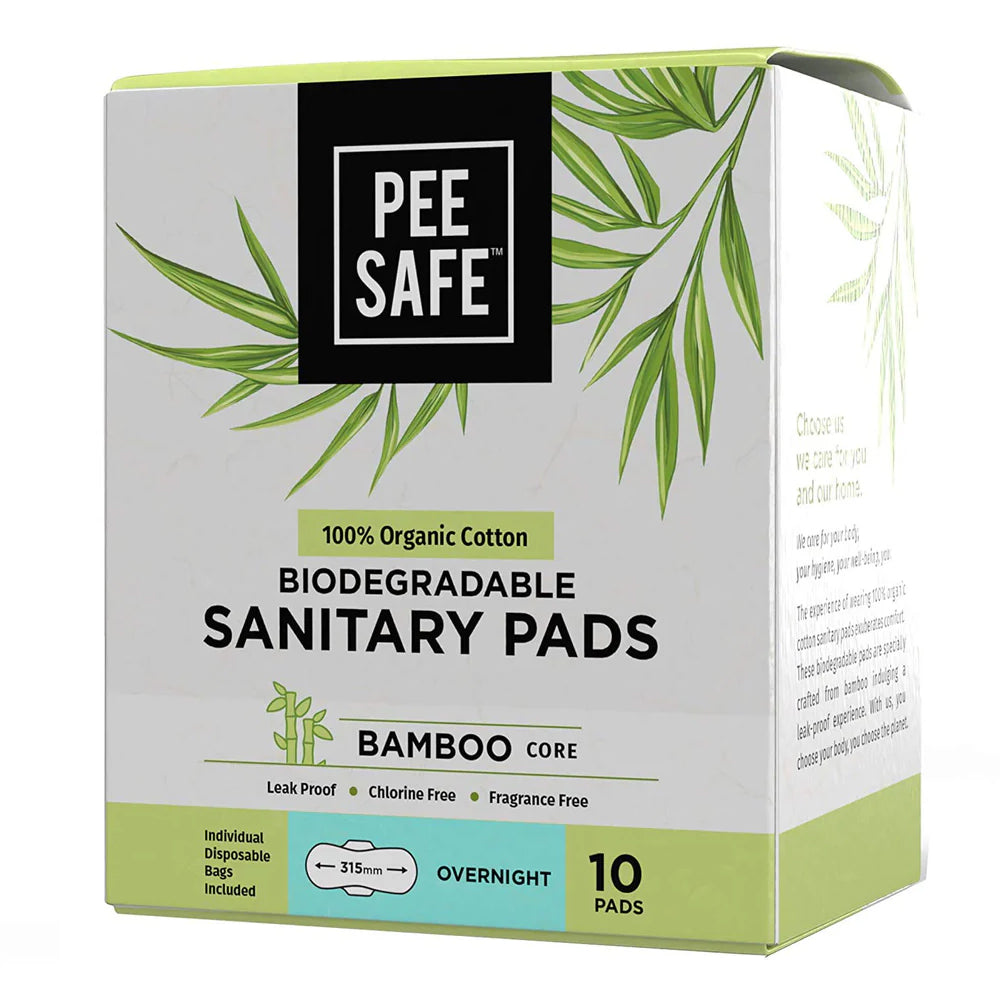Pee Safe - Biodegradable Sanitary Pads Overnight