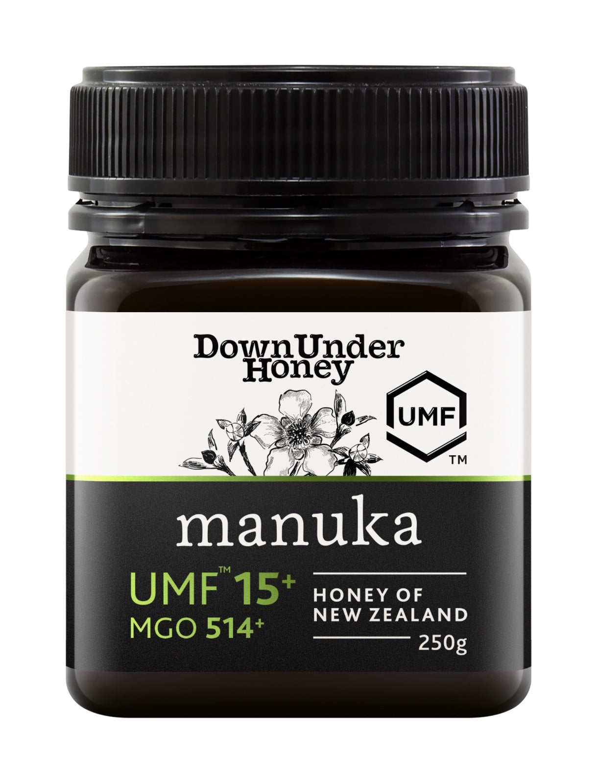 Down Under Manuka UMF™ 15+MGO 514+ Honey of New Zealand
