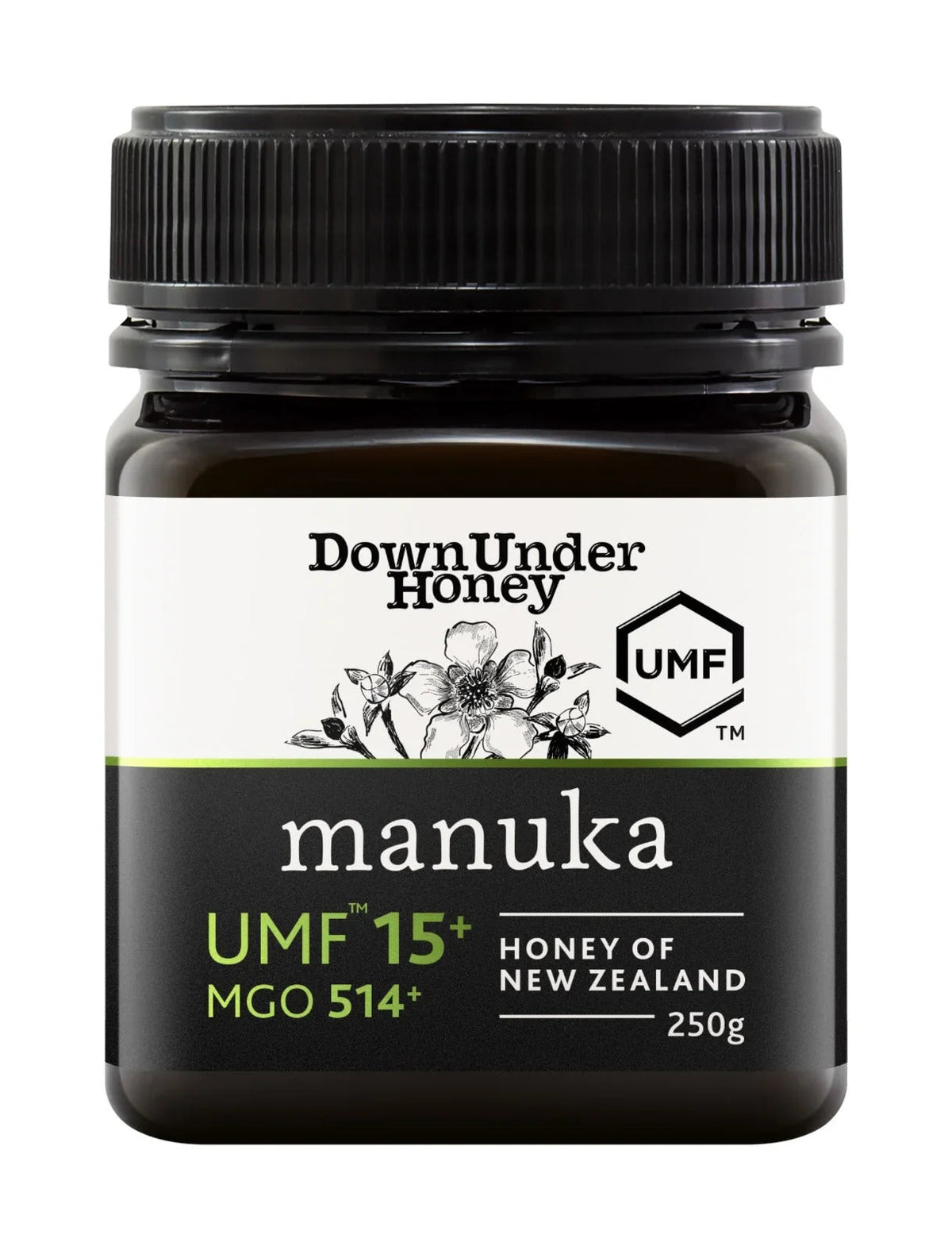 Down Under Manuka UMF™ 15+ MGO 514+ Honey of New Zealand - 500g