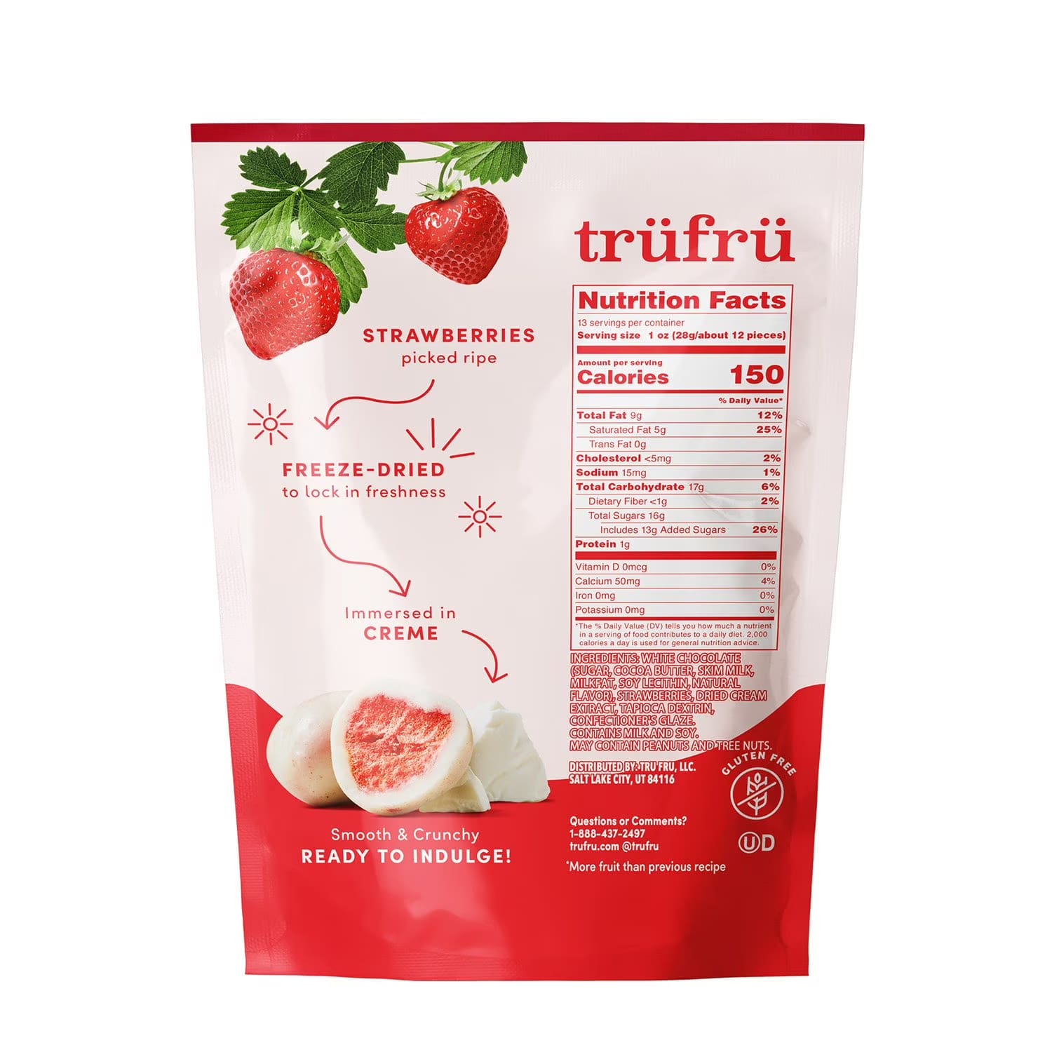 Tru Fru Freeze Dried Strawberries & Crème - 368g