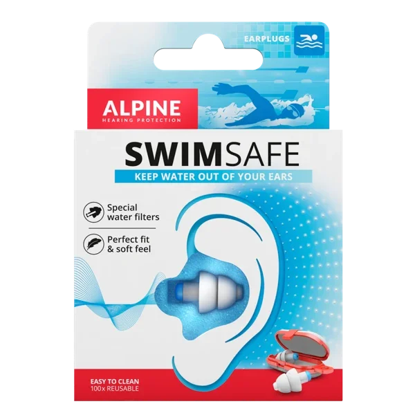 Alpine Swimsafe Swimming Earplugs - 1 Pair