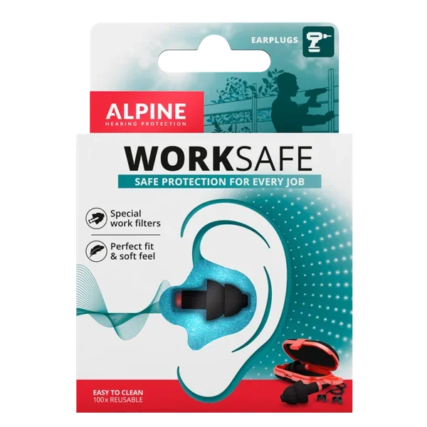 Alpine Worksafe Working Earplugs - 1 Pair