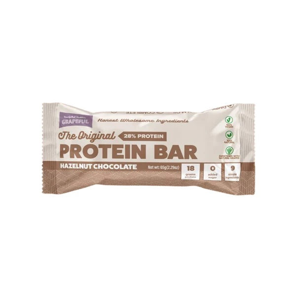 Grapeful Vegan Hazelnut Chocolate Protein Bar 65g