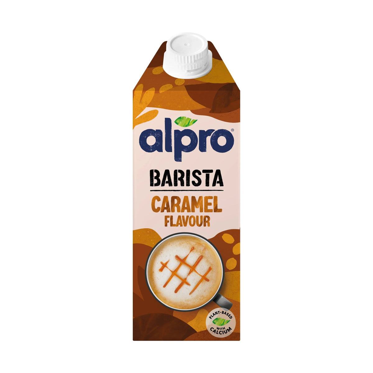 Alpro Barista Oat Caramel 750ml, Case of 8 (8 x 750ml), 100% Plant Based And Dairy Free, Suitable For Vegans, Naturally Free From Lactose, Rich In Nutrients