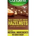 Canderel Milk Chocolate With Hazelnuts, No Added Sugar 75gm