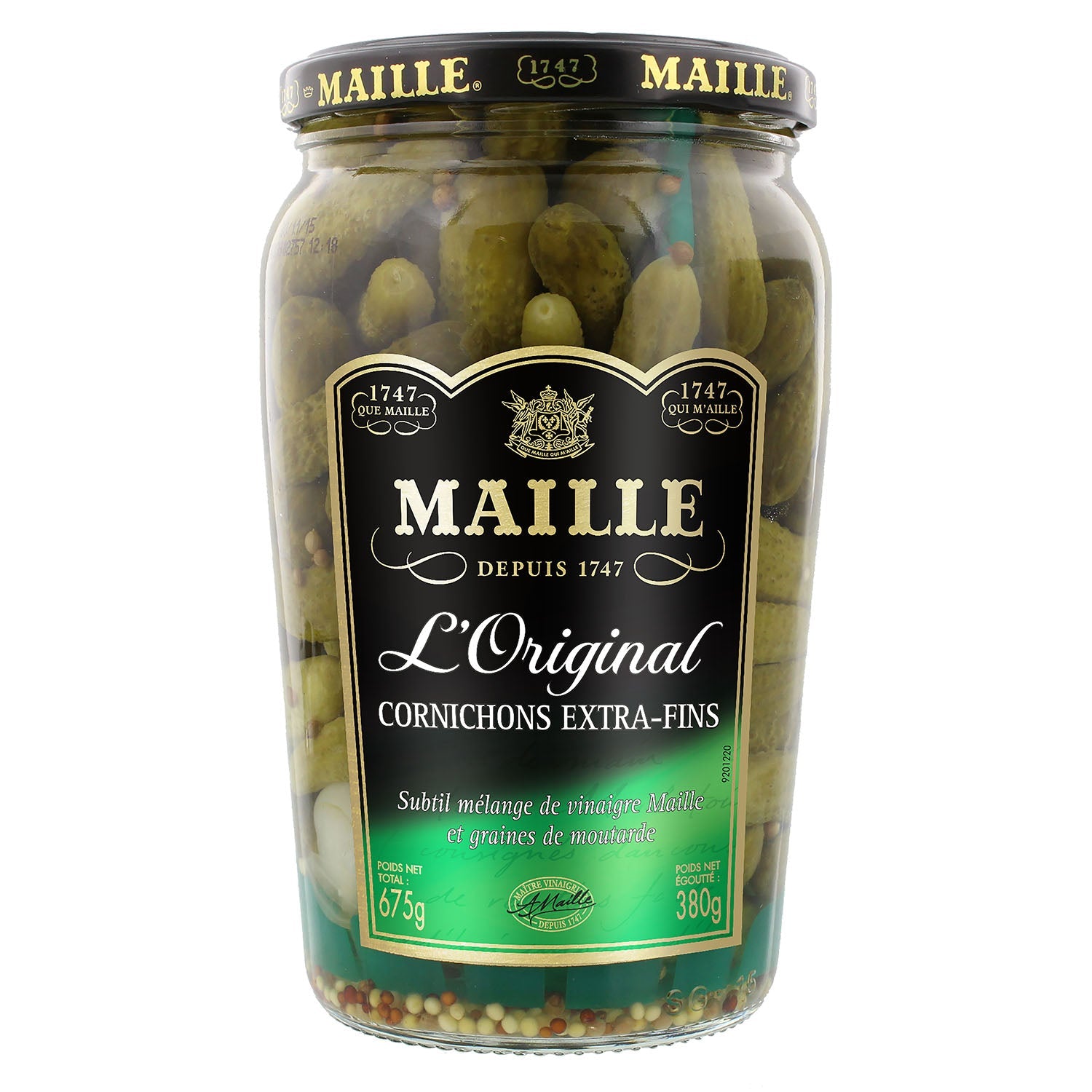 Maille Cornichons Crunchy Extra Fins - Pickles 380gm