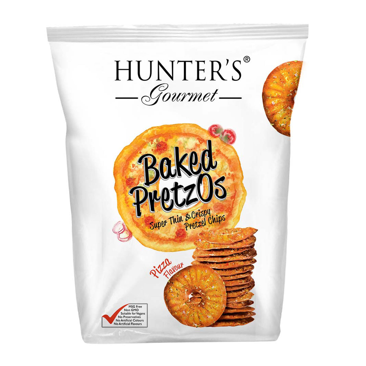 Hunter's Gourmet baked pretzos pizza 70g