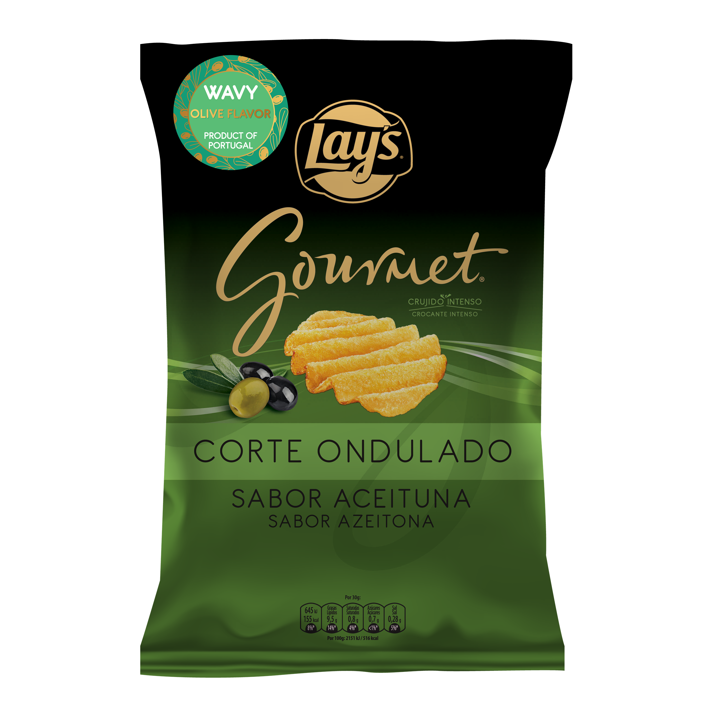 Lay's Gourmet Olive Flavor Wavy Chips 150gm