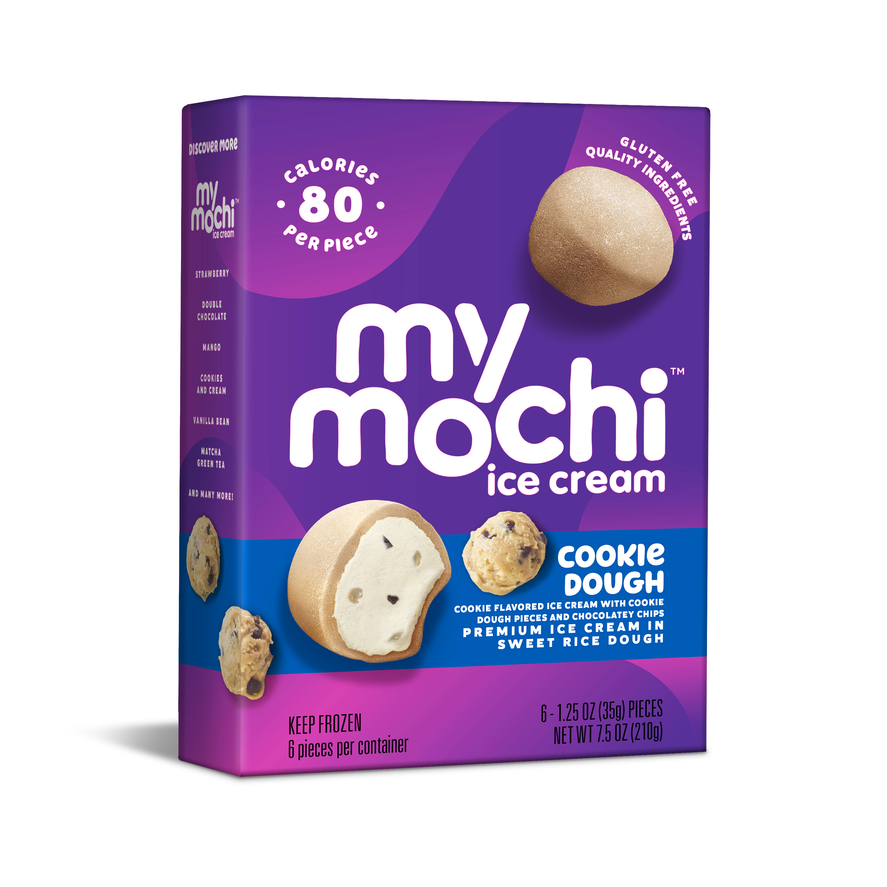 My/Mochi Ice Cream Cookie Dough. 6pc, 210g (Frozen)