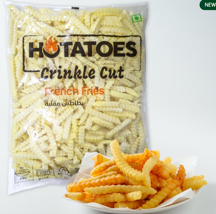 Crinkle cut fries 9mm