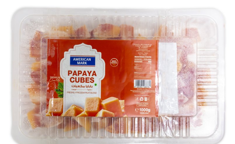 Papaya cubes IQF