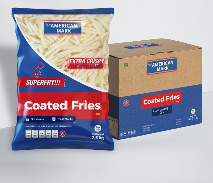 French fries 6x6mm (coated)