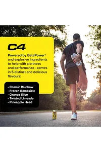 Cellucor C4 Original Carbonated Energy Drink, Millions Apple, 500ml