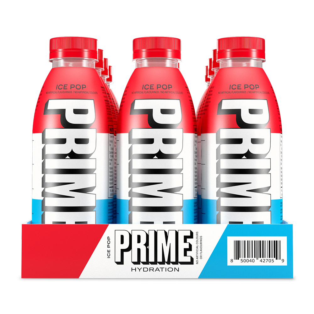 Prime Ice Pop Hydration Drink 500ml (Pack of 12)