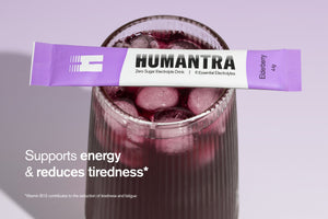 Humantra Elderberry Electrolyte Hydration Pack – Zero Sugar, 20 Servings, 90g