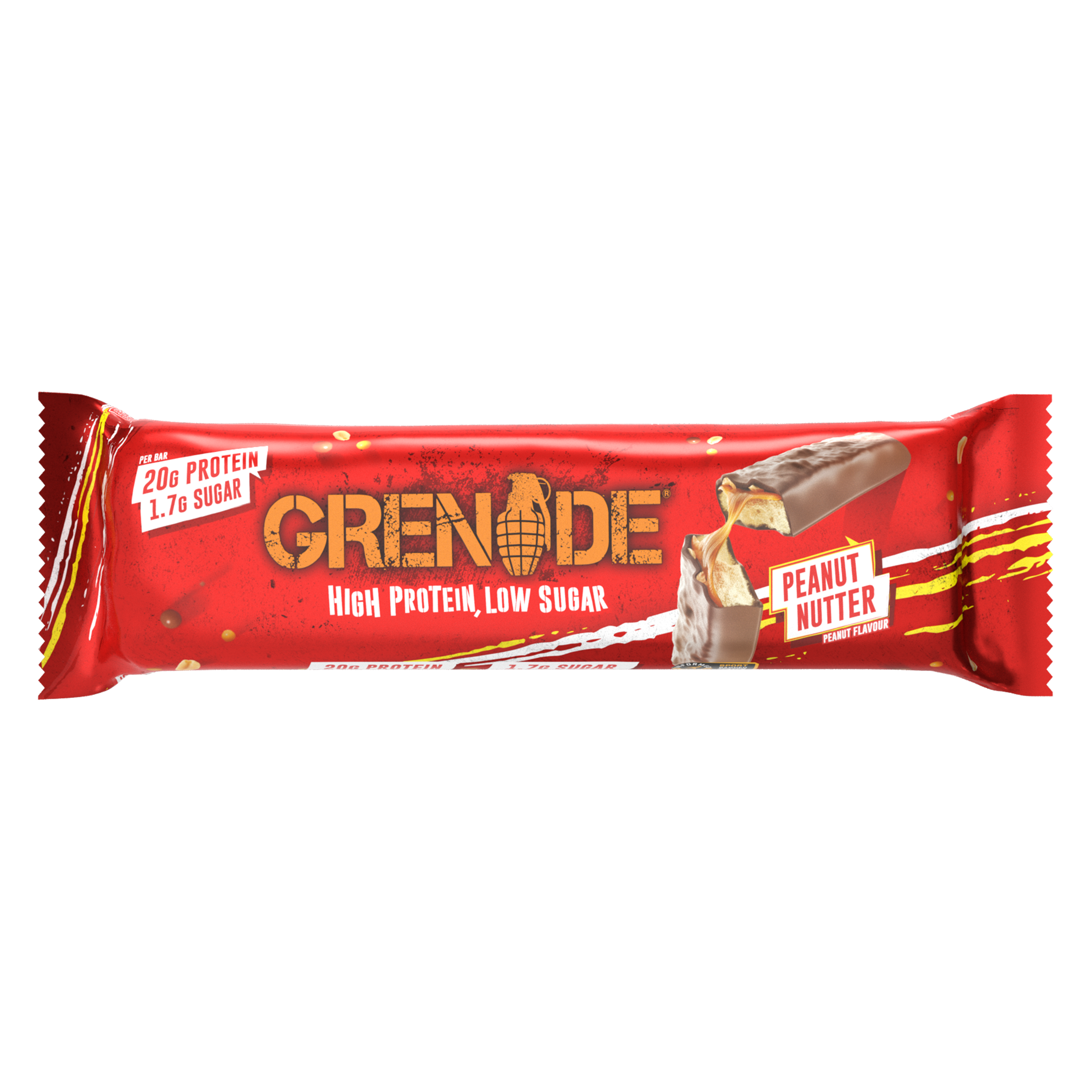 Grenade Peanut Nutter - High Protein Bar - Low Sugar 60gm