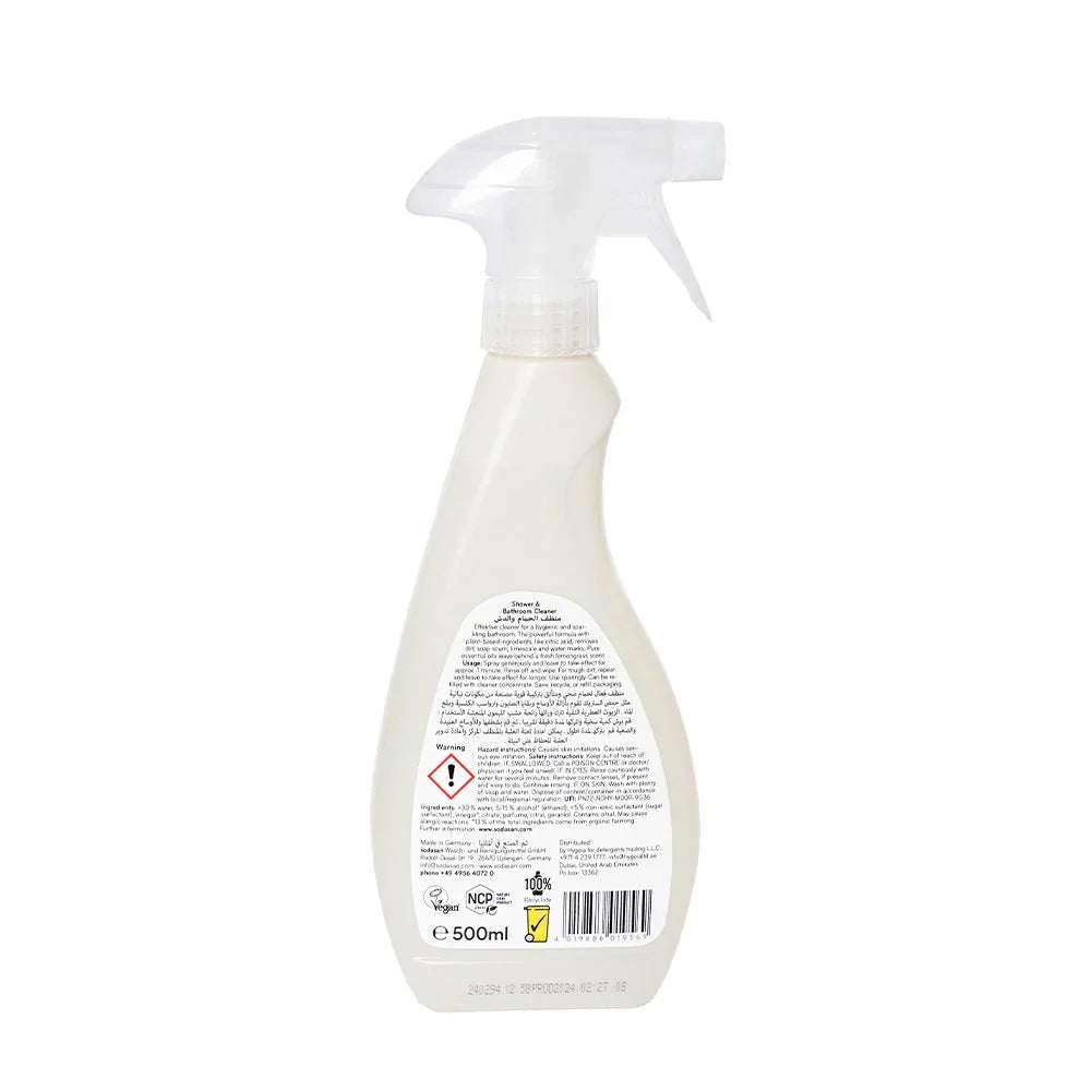 Sodasan 100% Natural Shower & Bathroom Cleaner 500ml