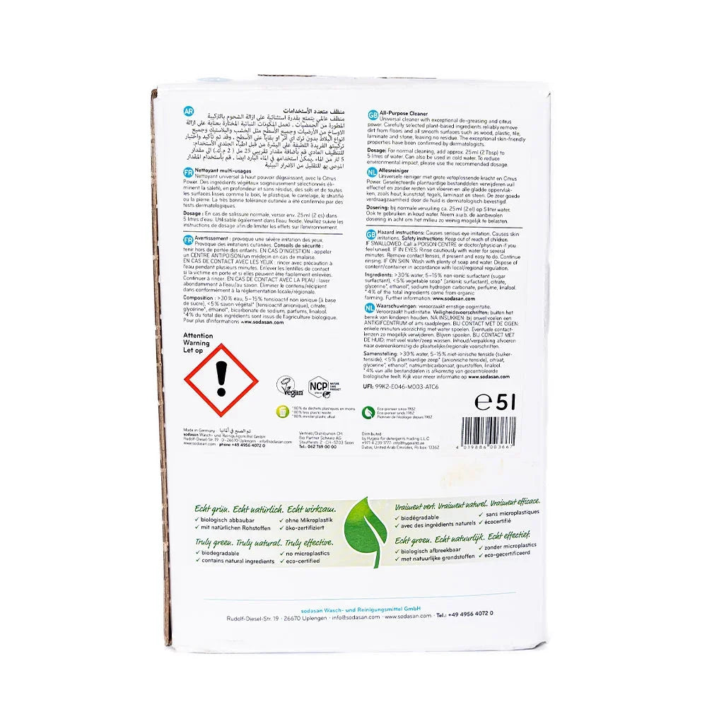 Sodasan 100% Natural Citrus Scouring Cream 500ml