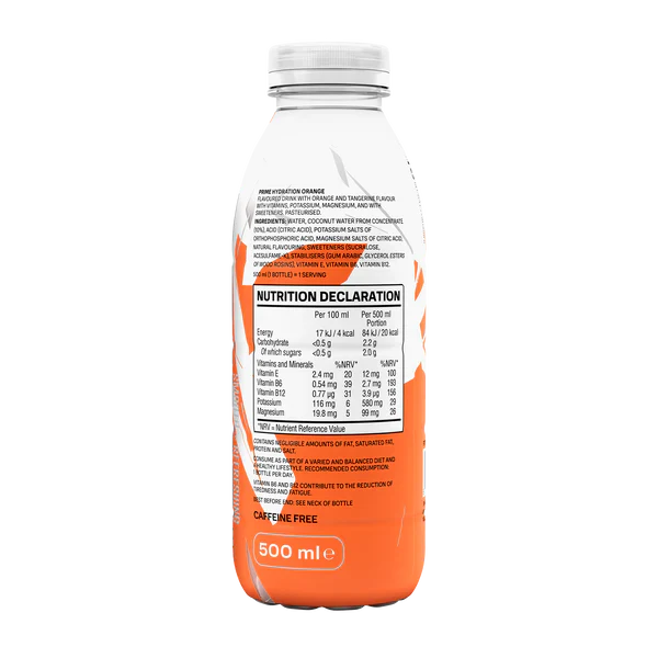 Prime Orange Ice Hydration Drink 500ml