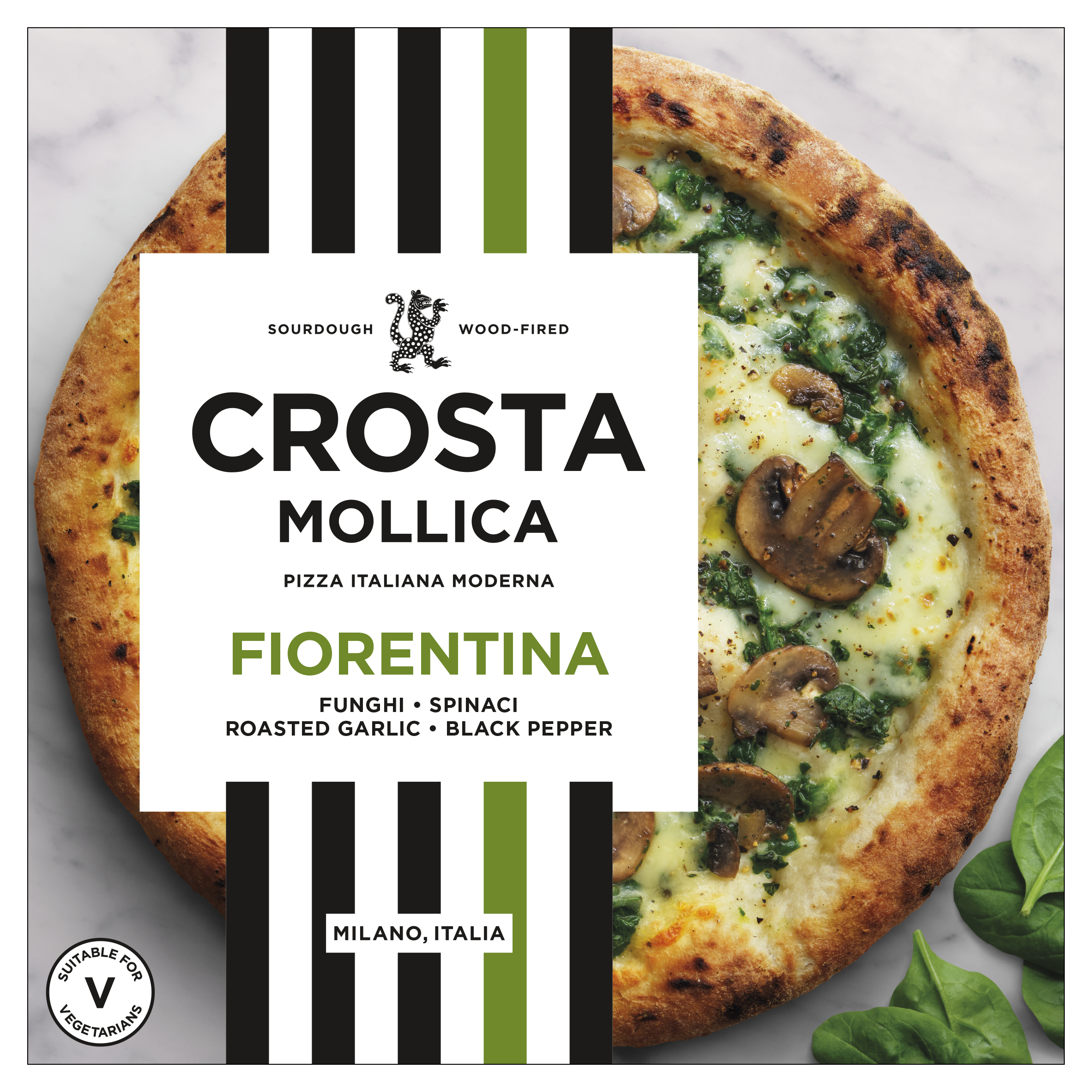 Crosta Mollica Frozen Fiorentina Sourdough Pizza 453gm