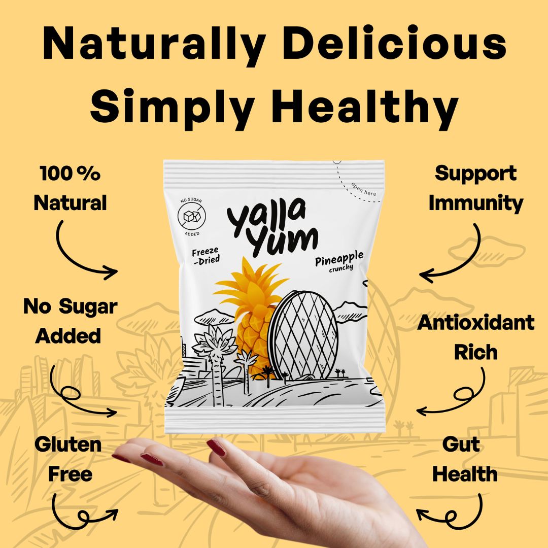 Freeze-Dried Pineapple - 6 Packs