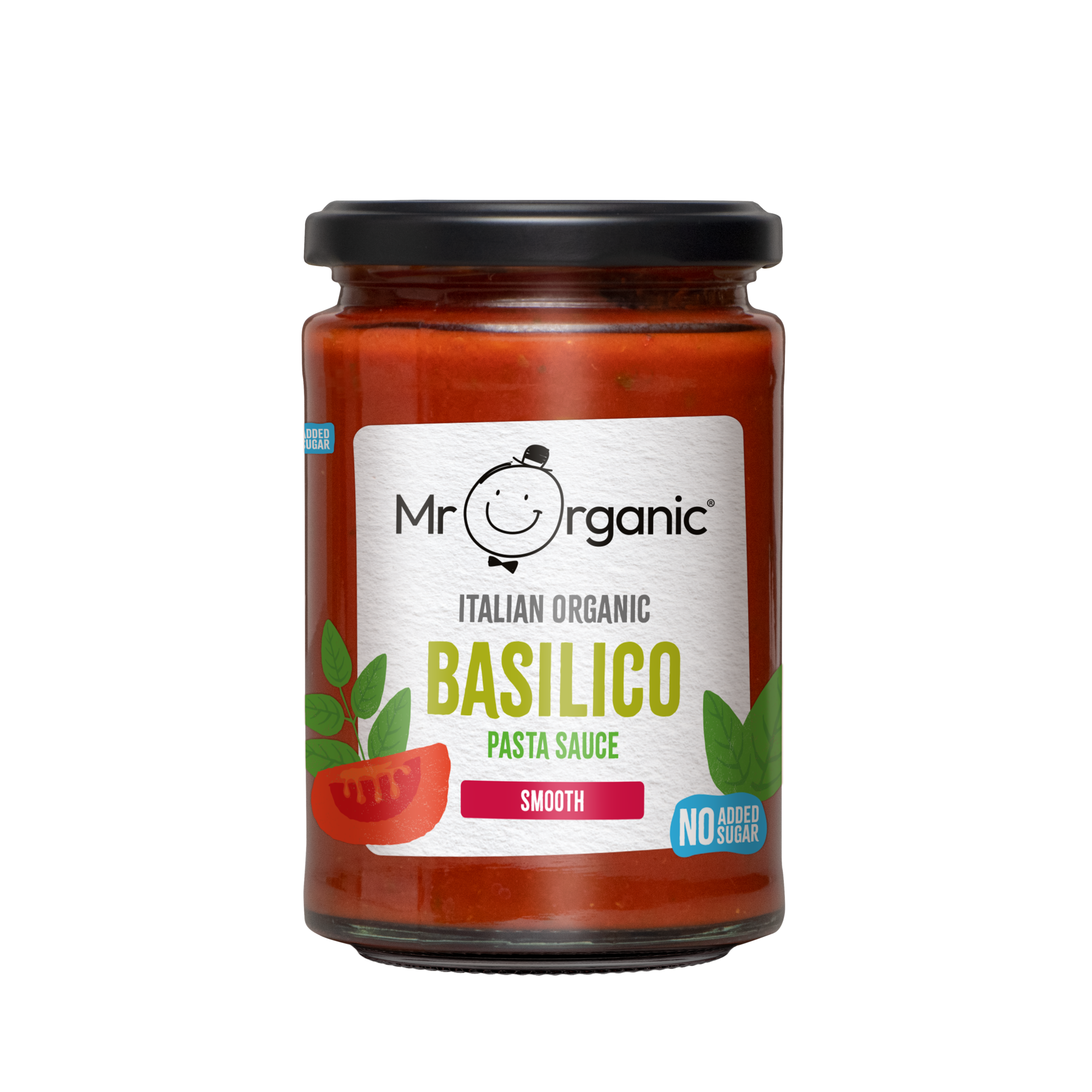 Mr Organic Smooth Basilico Pasta Sauce 350g