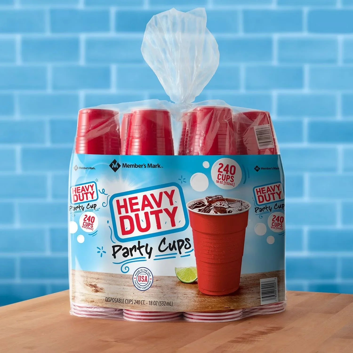 Heavy - Duty Red Cups - 240 Cups
