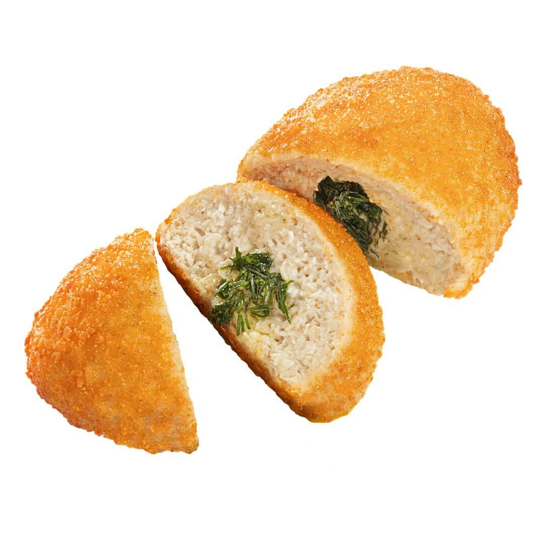 Plant-based no-chicken Kyiv