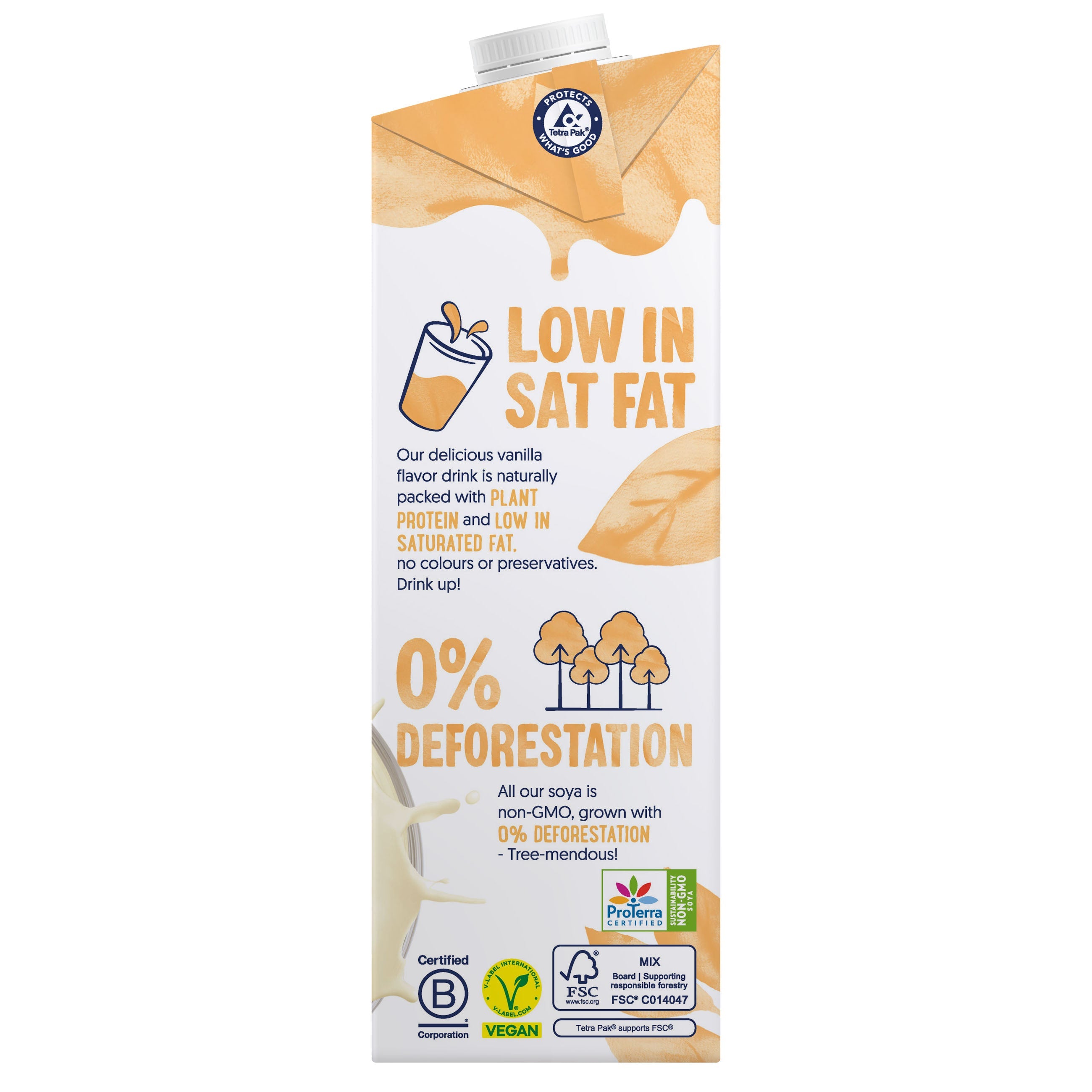 Alpro Soya Drink Vanilla (1l), 100% Plant Based And Dairy Free, Suitable For Vegans, Naturally Free From Lactose, Rich In Nutrients